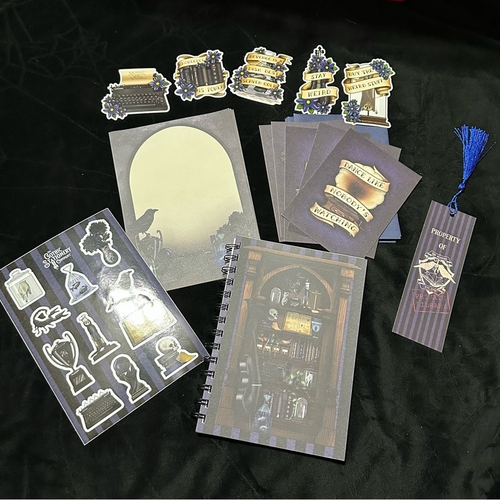 The Gothic Stationary Company Dark Academia Set